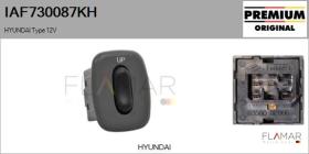 HYUNDAI-KIA IAF730087KH - Interruptor, elevalunas