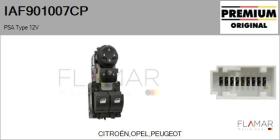 PSA IAF901007CP - Interruptor, elevalunas