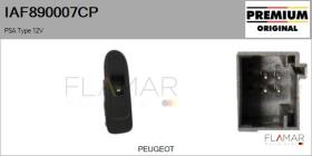 PSA IAF890007CP - Interruptor, elevalunas