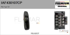 PSA IAF430107CP - Interruptor, elevalunas