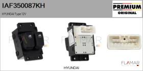 HYUNDAI-KIA IAF350087KH - Interruptor, elevalunas