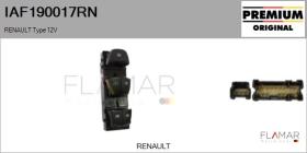 RENAULT NISSAN IAF190017RN - Interruptor, elevalunas