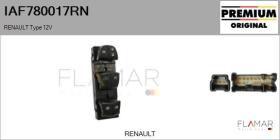 RENAULT NISSAN IAF780017RN - Interruptor, elevalunas
