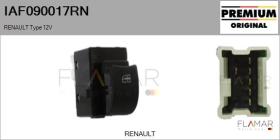 RENAULT NISSAN IAF090017RN - Interruptor, elevalunas