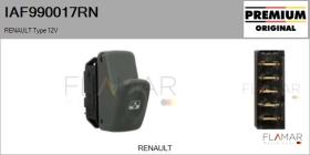 RENAULT NISSAN IAF990017RN - Interruptor, elevalunas