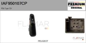 PSA IAF950107CP - Interruptor, elevalunas