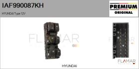 HYUNDAI-KIA IAF990087KH - Interruptor, elevalunas