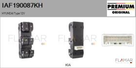 HYUNDAI-KIA IAF190087KH - Interruptor, elevalunas