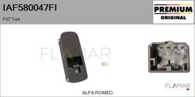 FIAT IAF580047FI - Interruptor, elevalunas FIAT Type