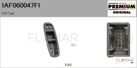 FIAT IAF060047FI - Interruptor, elevalunas FIAT Type