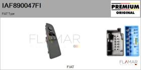 FIAT IAF890047FI - Interruptor, elevalunas FIAT Type