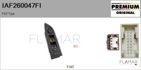 FIAT IAF260047FI - Interruptor, elevalunas FIAT Type