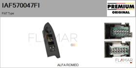 FIAT IAF570047FI - Interruptor, elevalunas FIAT Type