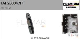 FIAT IAF280047FI - Interruptor, elevalunas FIAT Type