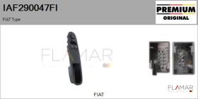 FIAT IAF290047FI - Interruptor, elevalunas FIAT Type