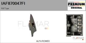 FIAT IAF870047FI - Interruptor, elevalunas FIAT Type