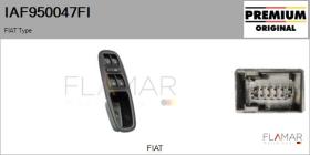FIAT IAF950047FI - Interruptor, elevalunas FIAT Type