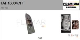 FIAT IAF160047FI - Interruptor, elevalunas FIAT Type
