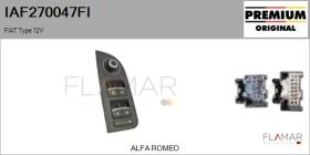 FIAT IAF270047FI - Interruptor, elevalunas FIAT Type