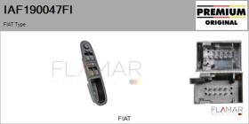 FIAT IAF190047FI - Interruptor, elevalunas FIAT Type
