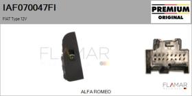 FIAT IAF070047FI - Interruptor, elevalunas FIAT Type