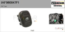 FIAT IAF980047FI - Interruptor, elevalunas FIAT Type