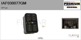 GM IAF030077GM - Interruptor, elevalunas GM Type