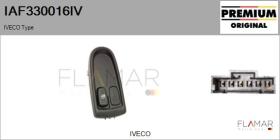 IVECO IAF330016IV - Interruptor, elevalunas IVECO Type