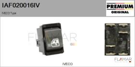 IVECO IAF020016IV - Interruptor, elevalunas IVECO Type