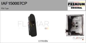 PSA IAF150007CP - Interruptor, elevalunas PSA Type