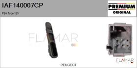 PSA IAF140007CP - Interruptor, elevalunas PSA Type 12V