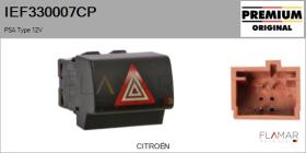 PSA IEF330007CP - Interruptor intermitente de aviso