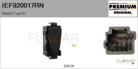 RENAULT NISSAN IEF920017RN - Interruptor intermitente de aviso