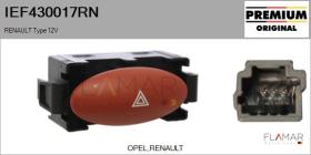 RENAULT NISSAN IEF430017RN - Interruptor intermitente de aviso