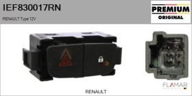 RENAULT NISSAN IEF830017RN - Interruptor intermitente de aviso