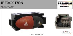 RENAULT NISSAN IEF040017RN - Interruptor intermitente de aviso