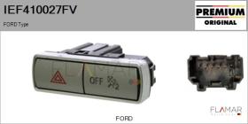 FORD-VOLVO-SAAB IEF410027FV - Interruptor intermitente de aviso