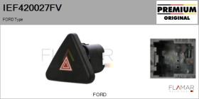 FORD-VOLVO-SAAB IEF420027FV - Interruptor intermitente de aviso