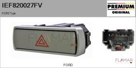 FORD-VOLVO-SAAB IEF820027FV - Interruptor intermitente de aviso