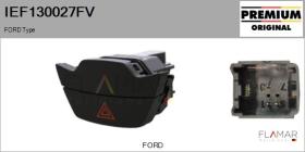 FORD-VOLVO-SAAB IEF130027FV - Interruptor intermitente de aviso
