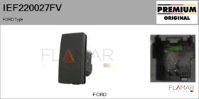 FORD-VOLVO-SAAB IEF220027FV - Interruptor intermitente de aviso
