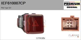 PSA IEF610007CP - Interruptor intermitente de aviso