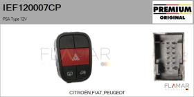 PSA IEF120007CP - Interruptor intermitente de aviso