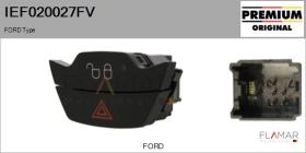 FORD-VOLVO-SAAB IEF020027FV - Interruptor intermitente de aviso