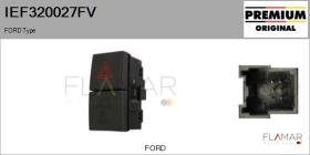 FORD-VOLVO-SAAB IEF320027FV - Interruptor intermitente de aviso