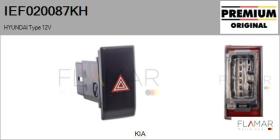 HYUNDAI-KIA IEF020087KH - Interruptor intermitente de aviso