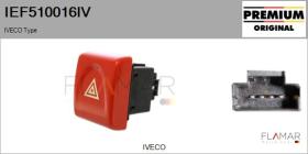 IVECO IEF510016IV - Interruptor intermitente de aviso IVECO Type