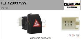 VW IEF120037VW - Interruptor intermitente de aviso VAG Type