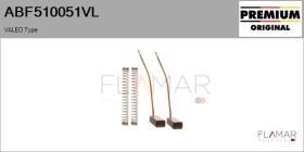 VALEO ABF510051VL - Jgo.Escobillas Alternador