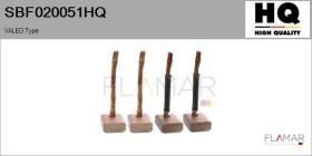 HQ SBF020051HQ - Jgo.Escobillas Motor Arranque